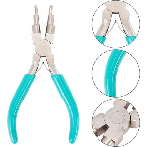 6-In-1 Bail Making Pliers Loop Sizes 2 – 9 Millimeter Wire Wrapper Looping Forming Jewelry Pliers Jewelry Making Tools