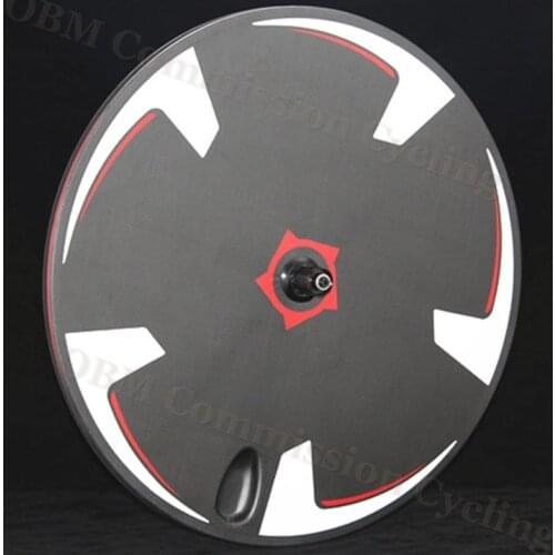 700c clincher disc wheelset carbon rear triathlon wheels for TT/Road/Track bike Wholesale carbon fiber disc wheel