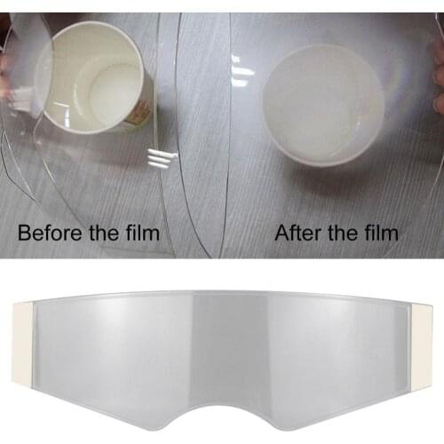 80% Hot Sales!!Universal Transparent Clear Motorcycle Helmet Visor Lens Anti Fog Resistant Film