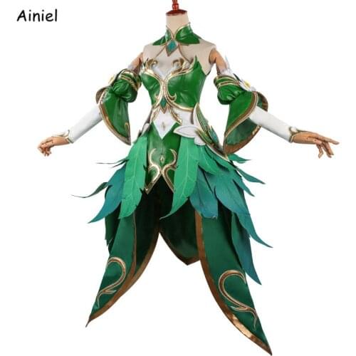Ainiel Game Arena Of Valor Cosplay Wang Zhaojun Wig Princess Arwen Costume Dress Fancy Dress Halloween Party Woman Disfraz Girls