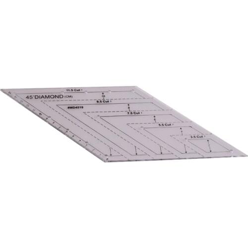 American quilts 45 degree diamond patchwork quilting ruler DIY cutting ruler MD4510