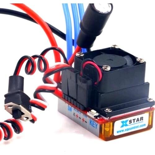 FATJAY Quik-30A RC car brushless ESC 30A 2-3S 50g 2-way forward reverse brake crawler with setup function cooling fan optional