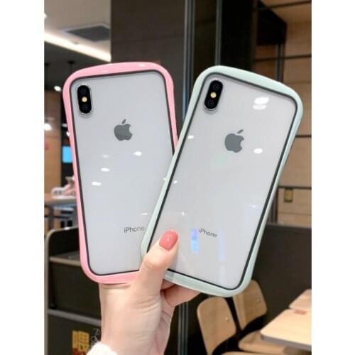 ONEPLANT Transparent Anti-fall Phone Case For iPhone 11 Pro Max XR XS X XS Max soft Silica Gel Phone Cover For iPhone 7 8 Plus