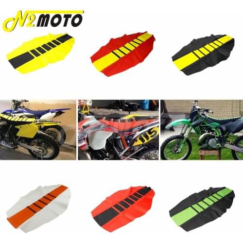 Enduro Supermoto Dirt Bike Ribbed Traction MX Seat Cover for Honda CRF 250R 450R XR Yamaha WR450F WR250F YZ YZF DR RM Kawasaki