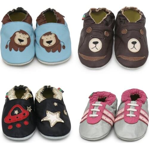 Carozoo Infant Shoes Toddler Slippers Soft Leather Baby Boys First-Walkers Girl Shoes Childrens Shoes