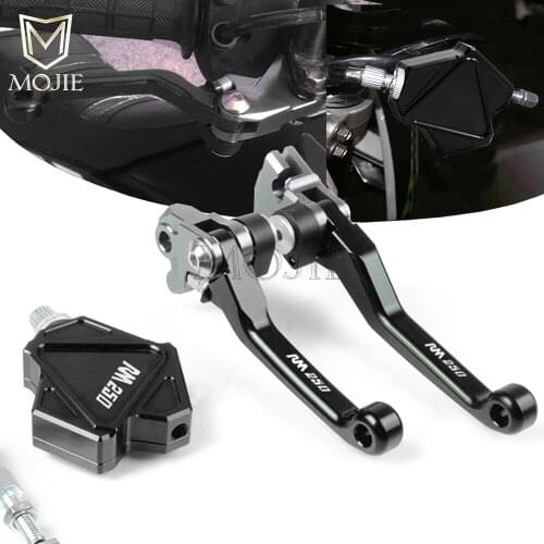 For SUZUKI RM250 RM 250 1996-2008 2007 Motocross CNC Pivot Brake Stunt Clutch Lever Easy Pull Cable System Dirtbike Motorcycle