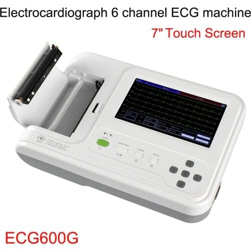 Hot CONTEC ECG600G 6-Channel 12-Lead Digital Cardiology EKG ECG Machine Witeh Software