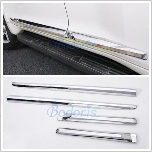 For Toyota Land Cruiser 150 Prado FJ150 2010-2017 2018 2019 Chrome Body Side Trim Bumper Guard Kit Car-styling Accessories