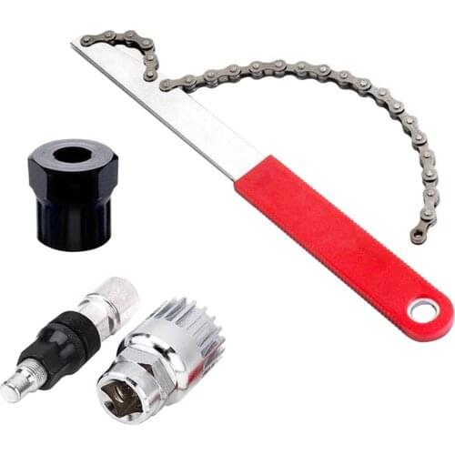 4pcs Mountain Road Bicycle Flywheel Removal Tool Chain Remover Crankset Puller Bottom Bracket Remover Set