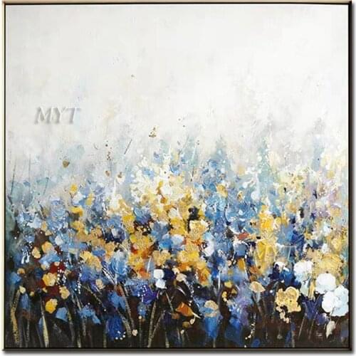 Beautiful Flower Scene Oil Painting 100% Handpainted Paintings Wall Art Home Decor Picture Modern Oil Painting On Canvas