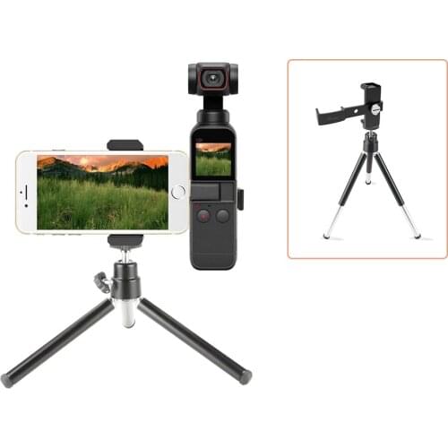 Multi Functional Tripod for DJI Pocket 2 Metal Phone Holder Bracket Connector Mount Adapter Handheld Gimbal Camera Stabilizer
