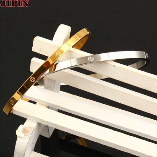 Fashion Stainless Steel Cuff Bracelets Bangles For Women Trendy Jewelry Charm Jewelry Accessories Stylish Classic B01002