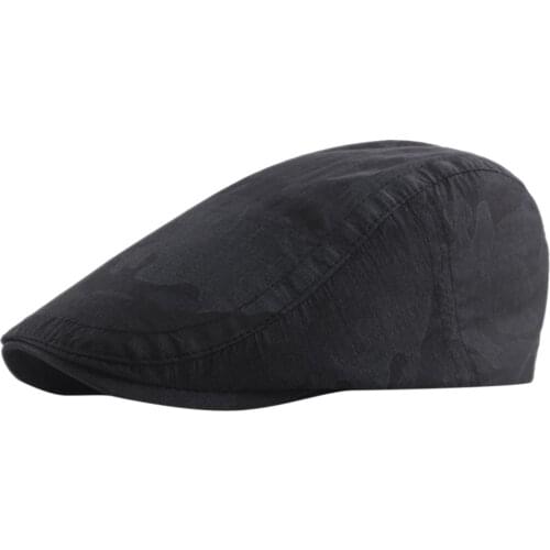 Men Women Black Flat Cap Driver Retro Vintage Soft Boina Casual Baker Newsboy Caps Outdoor Waterproof Cabbie Hat Chapeau