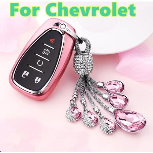 For Chevrolet equinox mrlibu XL cruze 2018 Car key set colorful key shell key bag pendant gift car decoration accessories