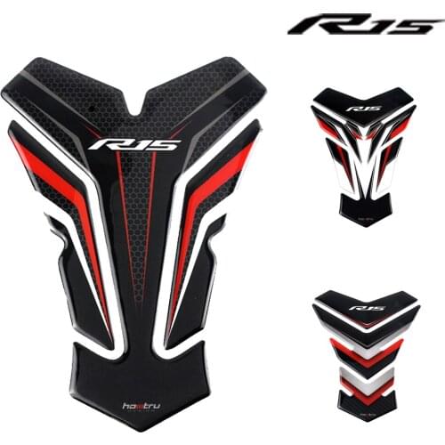 Sticker shell FOR YAMAHA YZF R15 Motorcycle 3D Carbon Fiber Appearance Fuel Tank Pad Protection Decal