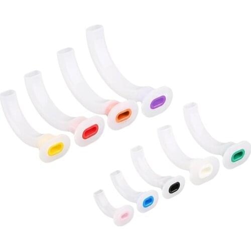 NEW Disposable Oral Air Way White Color Coded Guedel Airway Tube For First Aid Airway Tube Gas Guide Tube For Patients