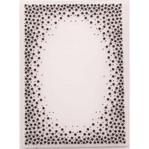 Plastic Hexagon Embossing Folders DIY Card Making Template for Scrapbook Photo Album Decor Rectangle Black 14.5 x 10.5cm, 1 pc