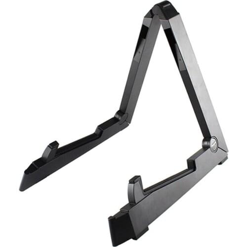Flanger Acoustic Guitar Stand Foldable Instrument Stand Universal for Acoustic Classical Electrical and Bass Guitar Black