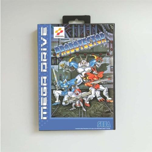 Probotector - EUR Cover With Retail Box 16 Bit MD Game Card for Sega Megadrive Genesis Video Game Console