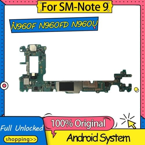 Unlocked For Samsung Galaxy Note 9 Motherboard,512GB Logic Board For Samsung Galaxy Note 9 N960F N960FD N960U N9600 Mainboard
