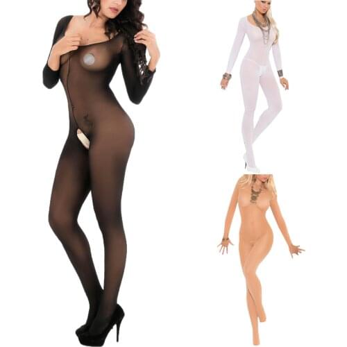 Sexy Lingerie Open Crotch Bodysuit Body Femme Solid Color Bodysuit Women Sexy Costume Lingerie Exotic Apparel боди женское