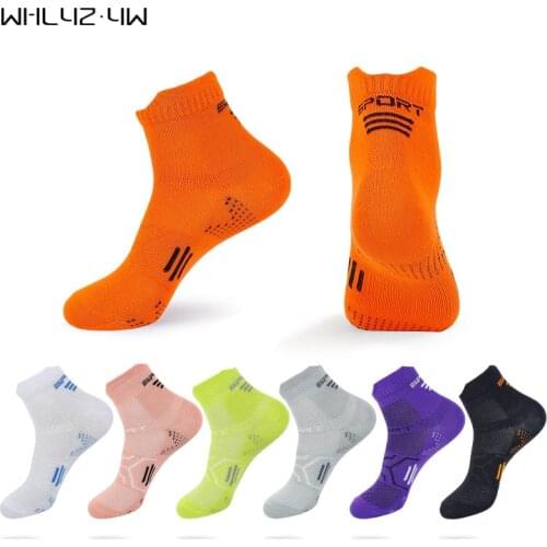 Bike Running Football Sport Man Short Socks Bright Color Cotton Thin Mesh Breathable Outdoor Basketball Travel Socks Sokken