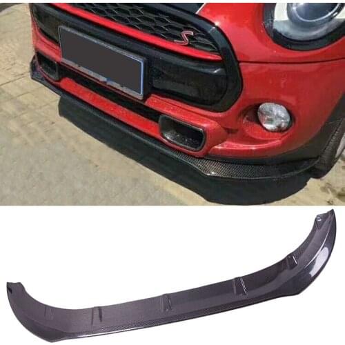 DU-A Style Carbon fiber Front Bumper Lip Spoiler Fit For mini F55 F56 JCW