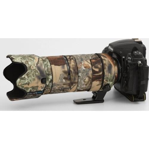 ROLANPRO Nylon Waterproof Lens Coat for Nikon AF-S 70-200mm f/2.8E FL ED VR Camouflage Lens Clothing Rain Cover Lens Seelve Case