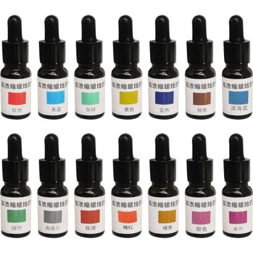 10ml High Concentration Liquid Dye Soybean Wax Pigment DIY Handmade Scented Candle Coloring Colorants