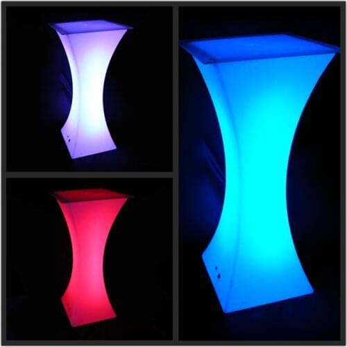 SK-LF24 (L60*W60*H110cm) High Top Coffee Bar Tables / LED Bar Furniture/ Glowing Light up Bar Furniture free shipping 1pc