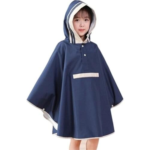 Yellow Raincoat Kids Girls Cape Raincoat Waterproof for Children Kids Impermeable Rain Coat Ponchos Jackets Outdoors Travel XX40