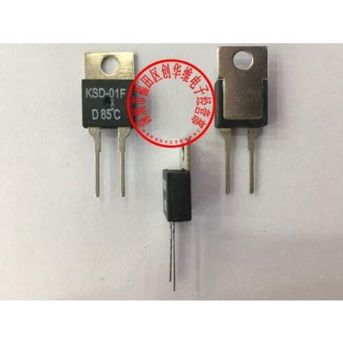 10pcs/Thermal protector Thermostat Temperature switch KSD-01F 85 Degrees Normally closed N.C D85C/Normally open N.O H85C