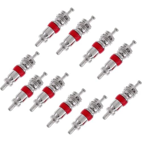 10 x Copper Bike Schrader Removable Valve Cores Valve Tire Valves Core Tool