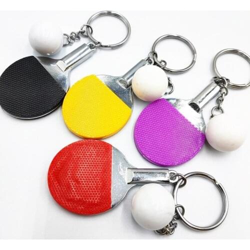 2Pcs Key Holders Table Tennis Bat Pendant Keychain Mini Key Rings for Souvenir Prizes Gift настольный теннис table tennis rubber