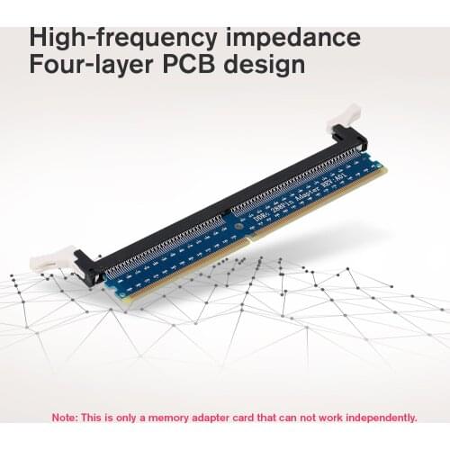 288Pin DDR4 DIMM Adapter Card Memory Tester Card Circuit Expansion Board for Desktop PC Four-layer PCB design