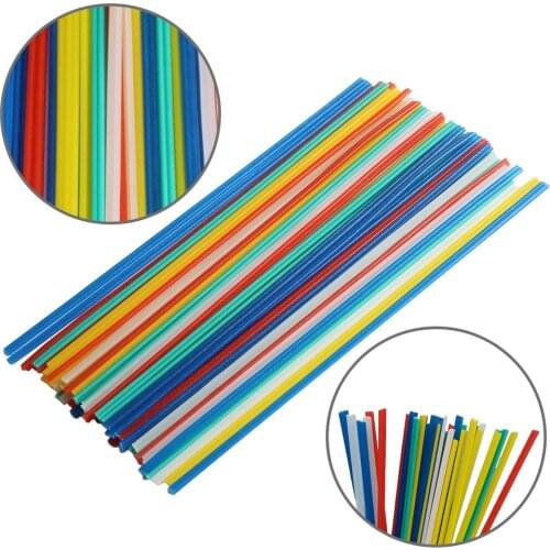 50Pcs 0.5mm Plastic Welding Rods White/Yellow/Red/Blue PP Green PVC Welding Sticks Welding Supplies For Plastic Welder