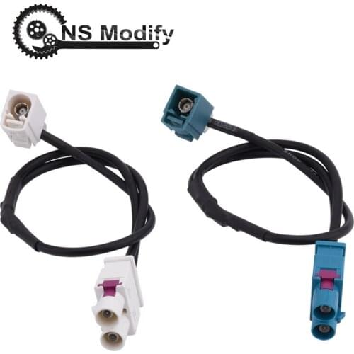 NS Modify Car Radio Aerials Fm Radio Signal Amplifier Radio Antenna With Booster Adapter For Volkswagen Skoda Audi Car Parts