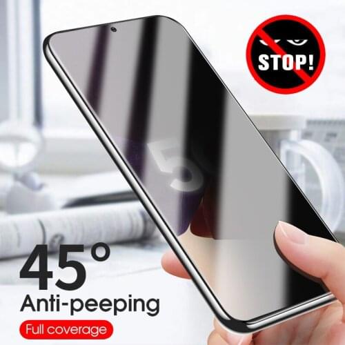 Anti Glare For Samsung Galaxy Note 20 Ultra Privacy 10D Curved Anti Spy Tempered Glass For Samsung Note 10 Plus Screen Protector