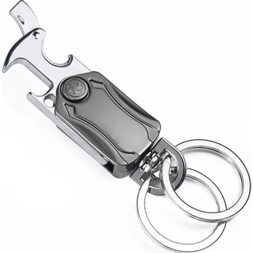 Car Accessories Beer Bottle Opener Keychain Men Multifunctional Alloy Key Ring FOR Haima 3 7 M3 M6 S5 JAC J2 J3 J4 J5 J7 S1 S3