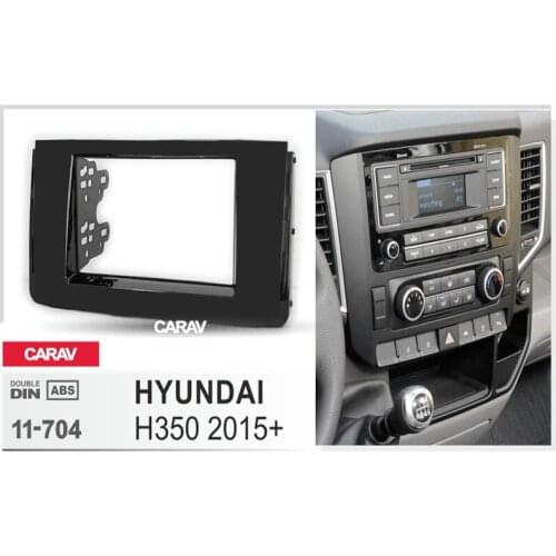 CARAV 11-704 Car Radio Fascia Panel for HYUNDAI H350 2015+ Stereo Fascia Dash CD Trim Installation Kit