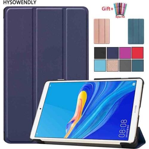 Case For HuaWei MediaPad M6 Turbo 8.4"case 2019 VRD-AL10 VRD-W10 Tri-Fold Flip Stand PU Leather Cover for Mediapad M6 8.4 Fundas
