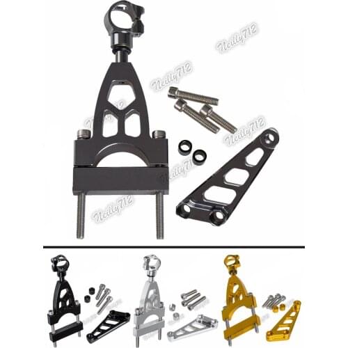 CNC Aluminium Steering Stabilizer Damper Mounting Bracket For HONDA CB400 Bolde Rabs/ABS 2004-2015 2005 2006 2007 2008 2009 2010