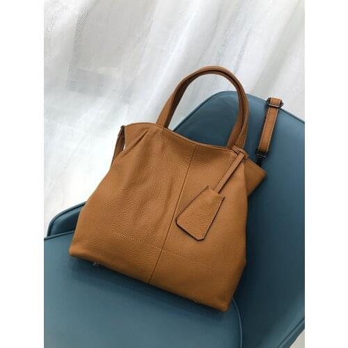 Designer Handbags Women Bags Genuine Leather Shoulder Bag Female Large Capacity Crossbody Bag Casual High Quality Elagant Tote
