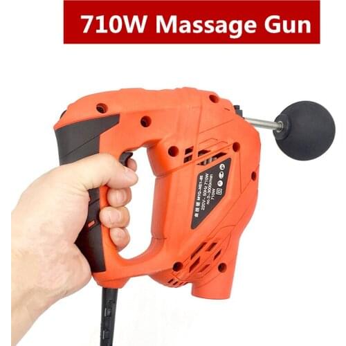 Electric Muscle Massage Gun Muscle Massager 710W High Frequency Vibrating Muscle Relief Pain Body Relaxation Slimming Fitness