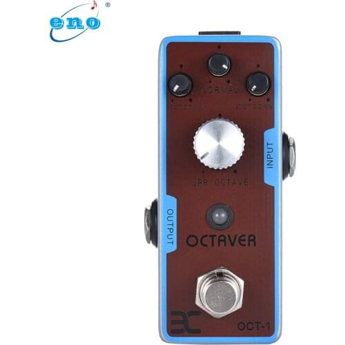 ENO EX OCT-1 OCTAVE Mini Octave Guitar Effect Pedal True Bypass Full Metal Shell Electric Guitar Pedal Effect Guitar Accessories