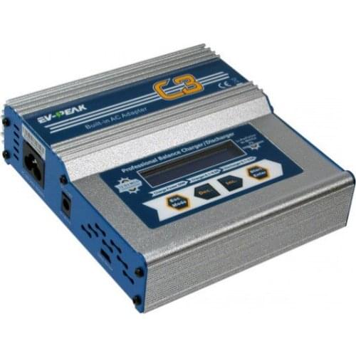 EV-Peak C3 50W Battery charger with integrated power supply LiPo / Li-Ion / Pb / NiMH 11-18V