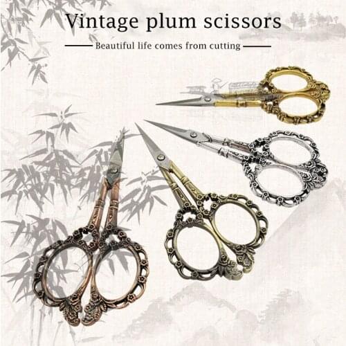 European Vintage Scissors Sewing Fabric Cutter Embroidery Thread Scissor Tools for Sewing Shears Needlework Tailor Shears
