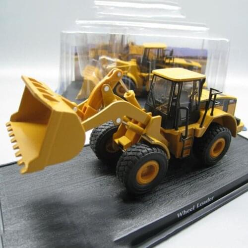 Diecast1:64 Scale Wheel Loader Engineering Vehicle Forklift Alloy Simulation Car Model Collection Decoration Gifts Toys for Boys