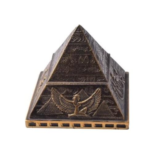 Creative Little Egyptian pyramid jewelry box medicine box resin handicrafts home furnishing pieces decorative home crafts creati