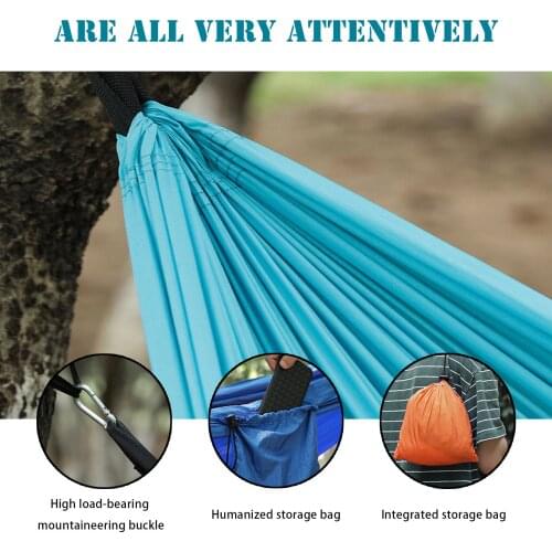 245*90cm Light-Weight Portable Hammock Camping Hanging Chair Garden Outdoor Furniture Leisure Sleeping Travel Hanging Bed
